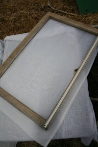 Protect cool weather crops with window frames