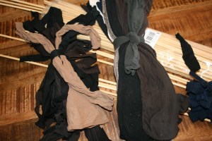 Socks and marshmallow sticks