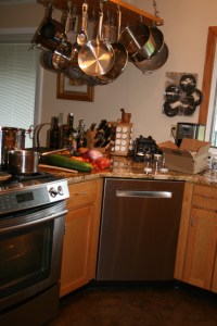 Production kitchen in August