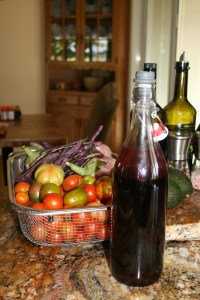 Homemade wine vinegar